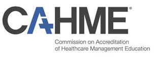 Logomark of the Commission on Accreditation of Healthcare Management Education