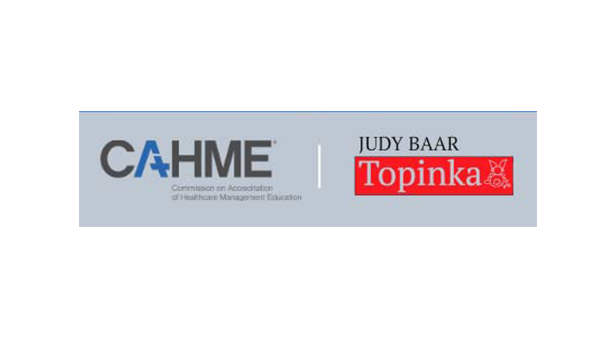 Joint logos for CAHME and the Judy Barr Topinka Foundation