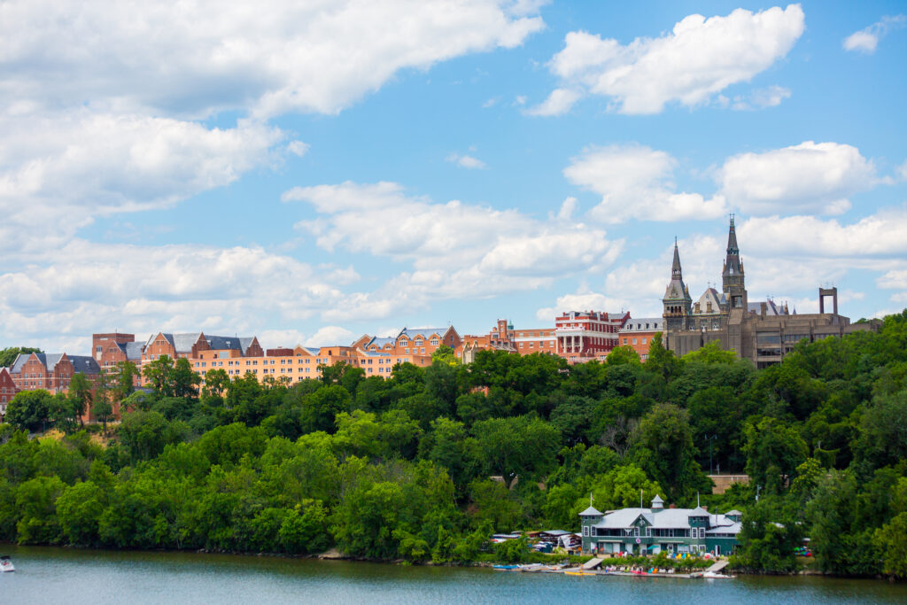 View of Georgetown University campus 