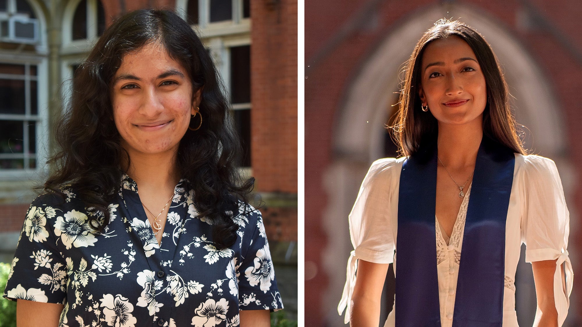 Composite image of Sahana Arumani and Shagun Gandhi